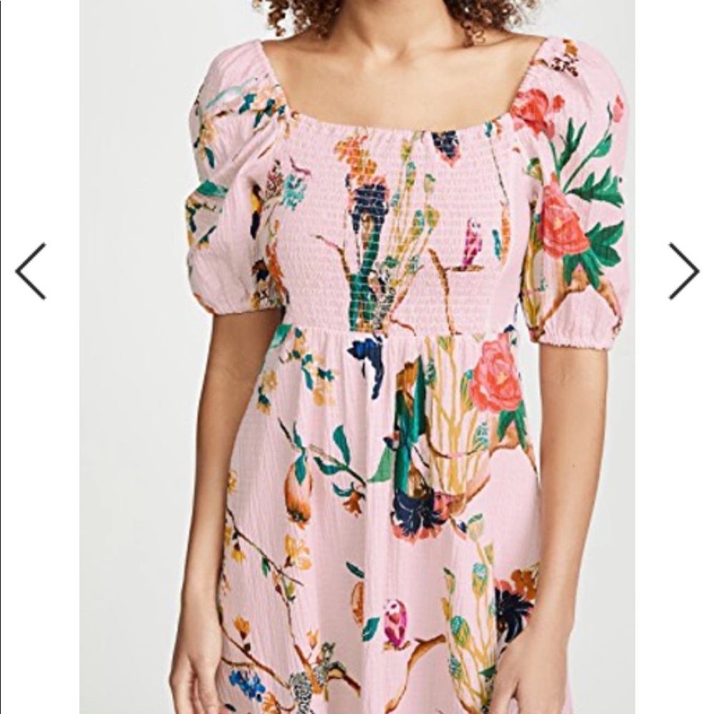 Tanya Taylor XS Lucinda Jungle Smock Dress - like new